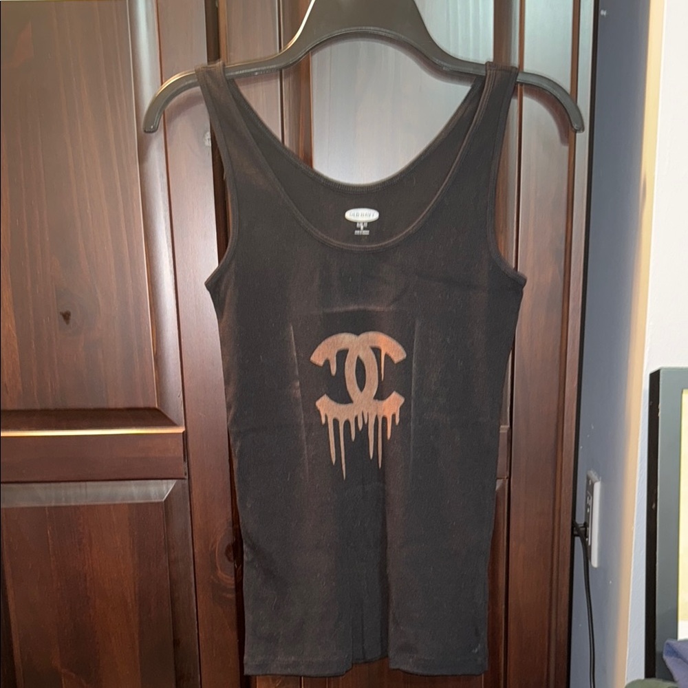 Black Designer Tank Top